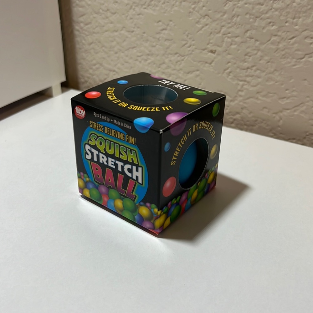 Blue squishy and stretchy fidget ball! Brand new!
